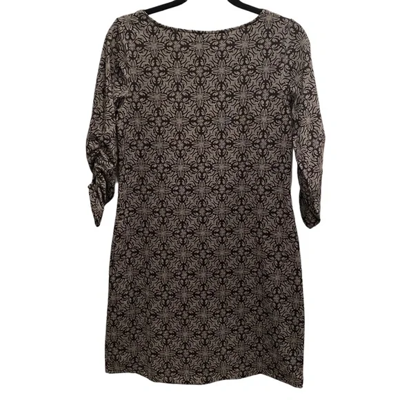 Soybu Classic Black Grey Geometric Floral Dress Medium - Picture 5 of 11